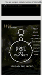 Mobile Screenshot of dontfuckmyplanet.com